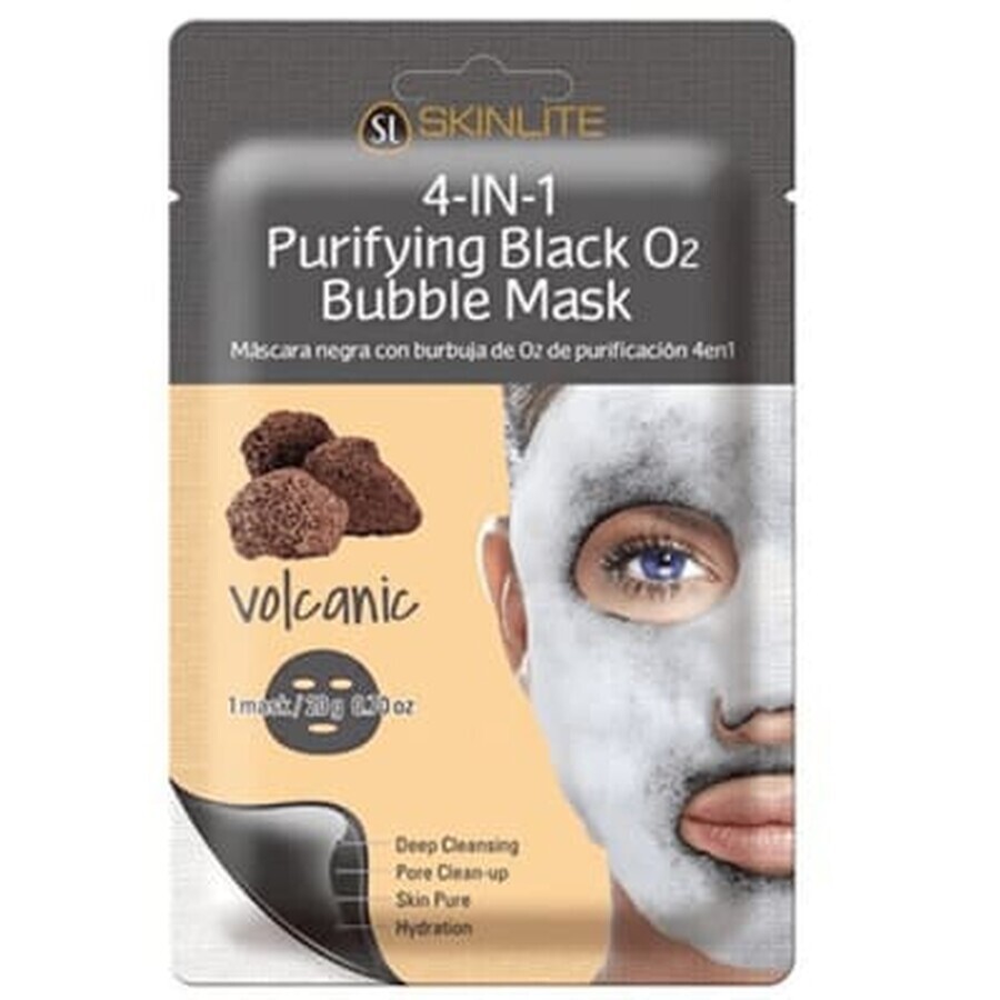 Skinlite Maschera purificante nera, 1 pz