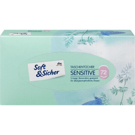 Soft&amp;Sicher 3-laags sensorische doekjes, 72 stuks