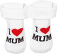 Soxo Witte babysokjes I Love Mum nr 16-18, 1 stuk