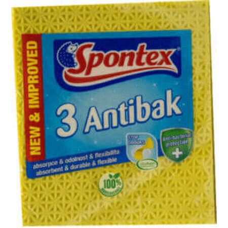 Spontex antibacterieel washandje, 3 stuks