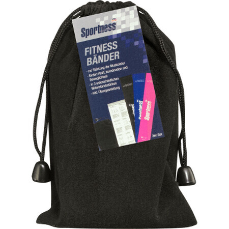 Fasce Sportness Fitness, 3 pz