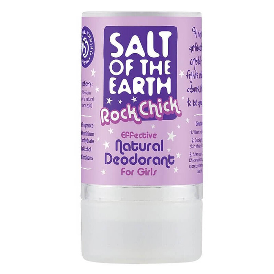 Deodorante stick naturale Sale Della Terra Rock Chick, 90 g, Crystal Spring