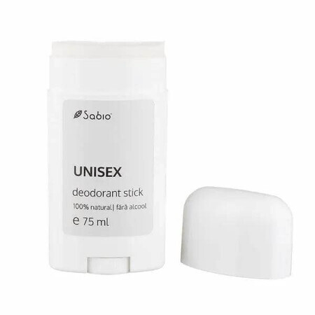 Deodorant stick unisex 100% natuurlijk alcoholvrij, 75 ml, Sabio