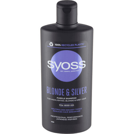 Syoss Shampoo per capelli ricci, biondi e bianchi, 440 ml