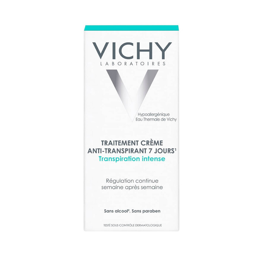 Vichy Purete Thermale Deodorantcrème tegen hevige transpiratie met 7-daagse werking, 30 ml