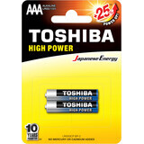 Toshiba R3-AAA alkaline batteries, 2 pcs