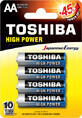 Toshiba batterijen R6-AA, 4 stuks