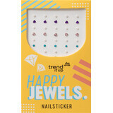 Pegatinas de uñas Trend !t up Happy Jewels, 40 unidades