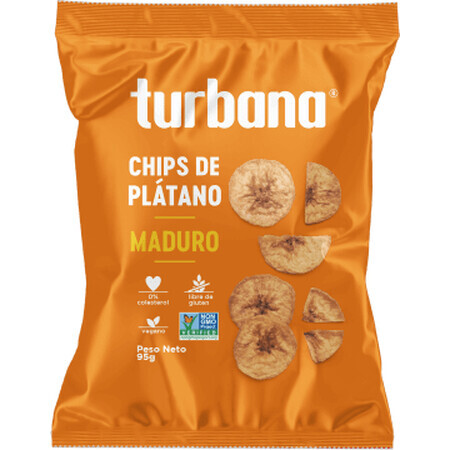 Tulband Zoete bakbanaanchips, 95 g