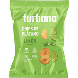 Turbana Groene weegbree chips met citroengras, 95 g