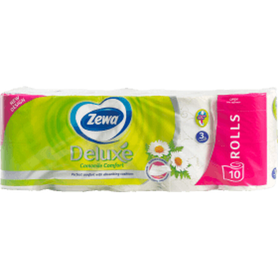 Zewa Toilettenpapier weiß deluxe, 10 Stück