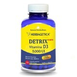 Detrix Forte Vitamin D3 5000 IU, 120 capsules, Herbagetica