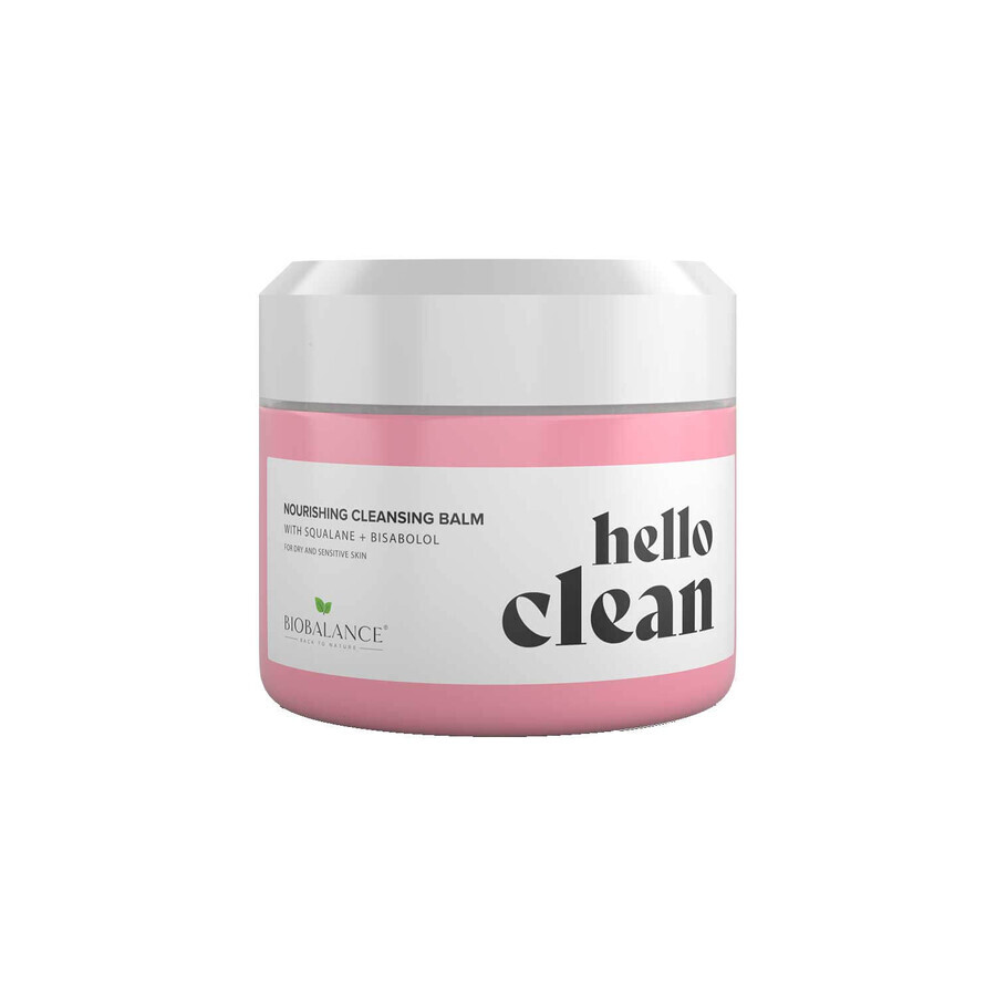 Gezichtsreinigingsbalsem 3 in 1 met squalaan en bisabolol, voor de gevoelige of rode huid, Hello Clean, Bio Balance, 100 ml